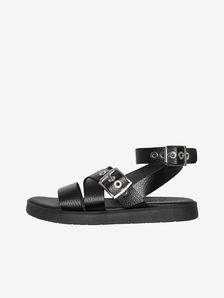 Pieces Sandali in pelle neri da donna Pieces Shela
