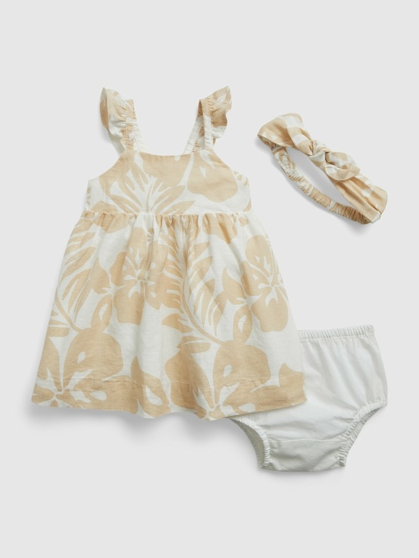 GAP Baby linen dress with headband GAP