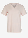 O'Neill Maglietta O'Neill ESSENTIALS V-NECK beige da donna con scollo a V