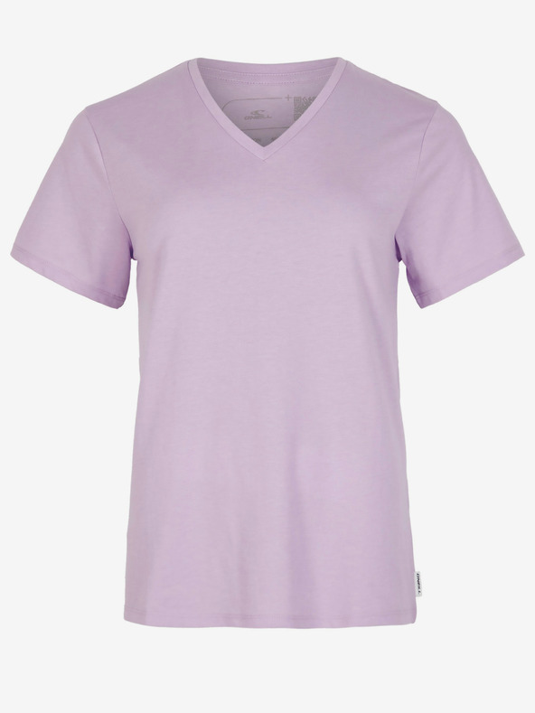 O'Neill Maglietta basic con scollo a V O'Neill ESSENTIALS V-NECK viola chiaro da donna