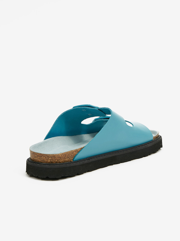 Ojju Ciabatte da donna turchesi in pelle OJJU