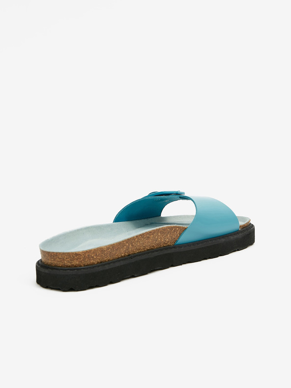 Ojju Ciabatte da donna turchesi in pelle OJJU