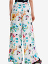Desigual Pantaloni floreali Desigual Daniela bianchi da donna