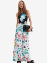 Desigual Pantaloni floreali Desigual Daniela bianchi da donna