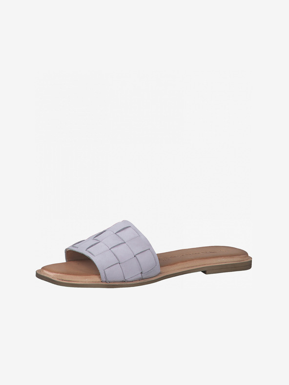 Tamaris Pantofole in pelle viola chiaro Tamaris