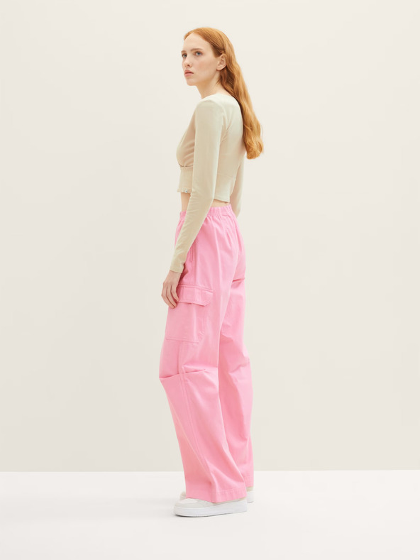 Tom Tailor Denim Pantaloni rosa con tasche da donna Tom Tailor Denim