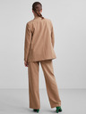 Pieces Blazer a righe marrone chiaro da donna Pieces Bossy