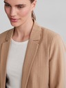 Pieces Blazer a righe marrone chiaro da donna Pieces Bossy