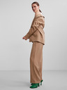 Pieces Blazer a righe marrone chiaro da donna Pieces Bossy