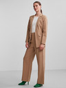 Pieces Blazer a righe marrone chiaro da donna Pieces Bossy
