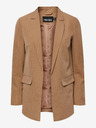 Pieces Blazer a righe marrone chiaro da donna Pieces Bossy
