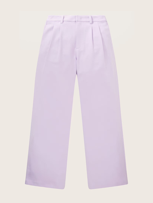 Tom Tailor Denim Pantaloni a gamba larga da donna viola chiaro Tom Tailor Denim