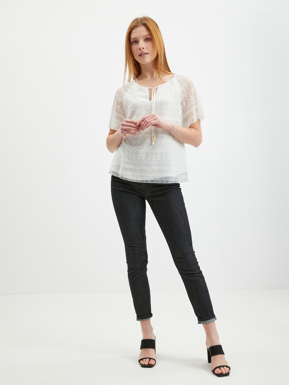 Orsay Camicetta di pizzo bianca da donna ORSAY