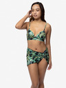 DORINA Gonna per costume da bagno a fantasia nera e verde da donna DORINA Kano