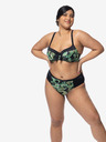 DORINA Top da bagno fantasia nero e verde da donna DORINA Kano