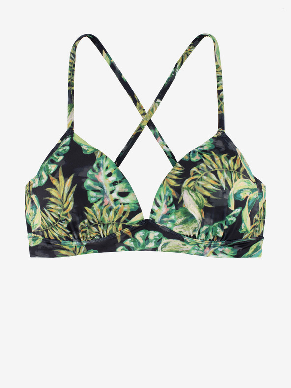 DORINA Top da bagno fantasia nero e verde da donna DORINA Kano