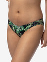 DORINA Slip bikini nero e verde da donna a fantasia DORINA Kano