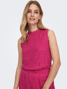 ONLY Top da donna rosa scuro con pizzo ONLY Evie