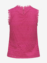 ONLY Top da donna rosa scuro con pizzo ONLY Evie