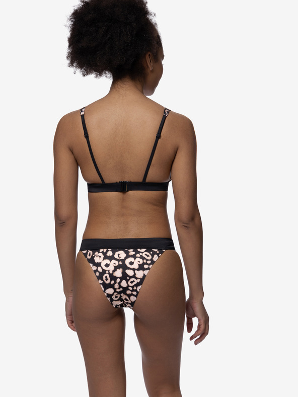 DORINA Top bikini a fantasia rosa e nero da donna DORINA Lagos