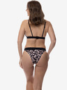 DORINA Top bikini a fantasia rosa e nero da donna DORINA Lagos