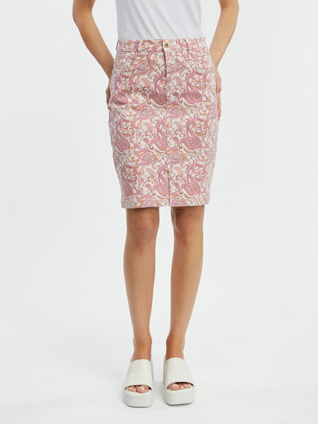 Orsay Gonna di jeans rosa a fantasia da donna ORSAY