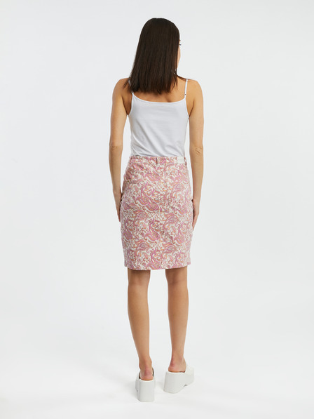 Orsay Gonna di jeans rosa a fantasia da donna ORSAY