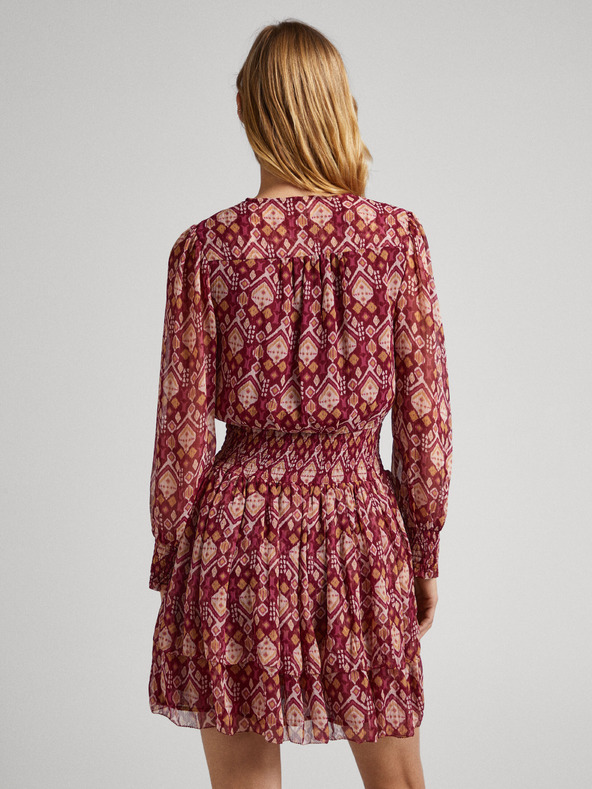 Pepe Jeans Abito rosso fantasia da donna Pepe Jeans Gala