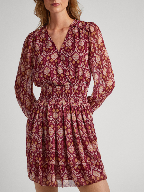 Pepe Jeans Abito rosso fantasia da donna Pepe Jeans Gala