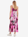 Desigual Maxi abito fantasia Desigual Cretona Rosa Donna