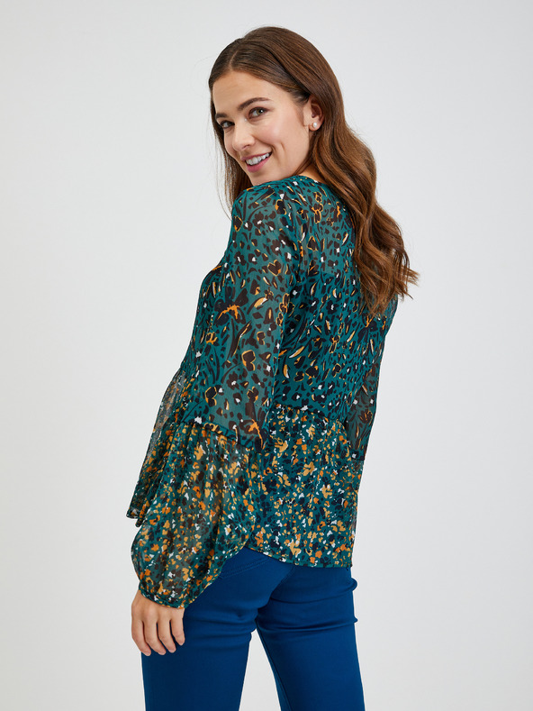 Orsay Camicetta fantasia da donna verde ORSAY