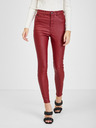 Orsay Pantaloni in pelle bordeaux da donna ORSAY