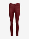 Orsay Pantaloni in pelle bordeaux da donna ORSAY
