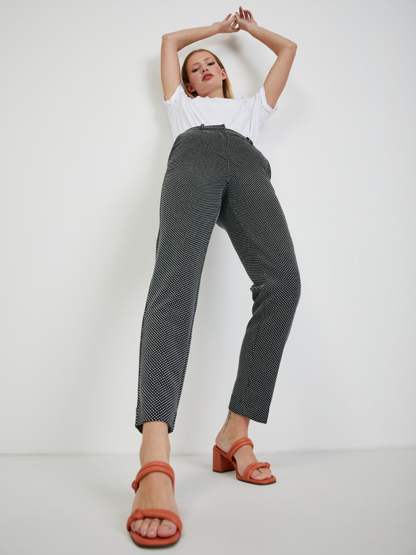 Orsay Pantaloni a pois bianchi e neri da donna ORSAY