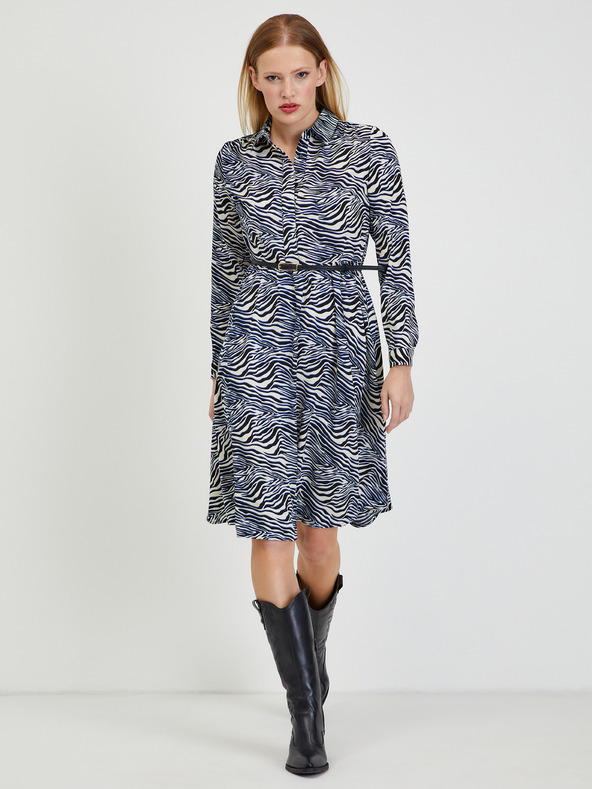 Orsay Abito fantasia da donna blu e bianco ORSAY