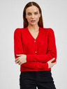 Orsay Cardigan da donna rosso in misto lana ORSAY