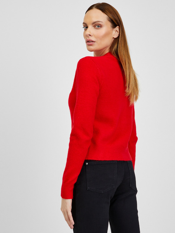 Orsay Cardigan da donna rosso in misto lana ORSAY