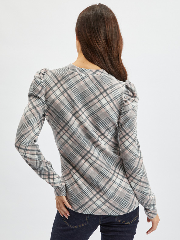 Orsay Maglione ORSAY a quadri rosa e grigio da donna