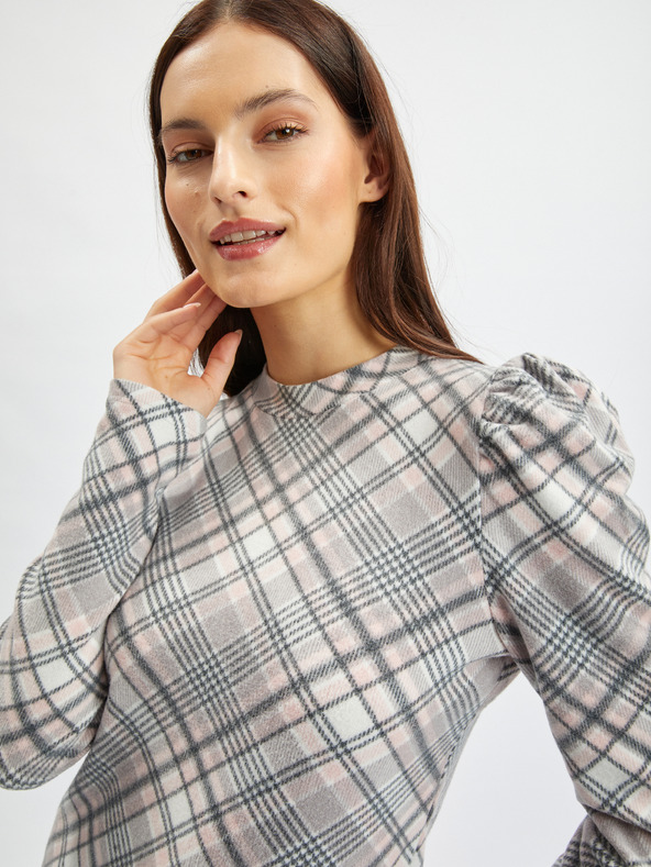 Orsay Maglione ORSAY a quadri rosa e grigio da donna