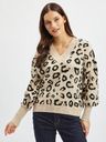 Orsay Maglione beige da donna a fantasia ORSAY