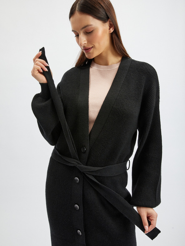 Orsay Cardigan lungo nero da donna ORSAY