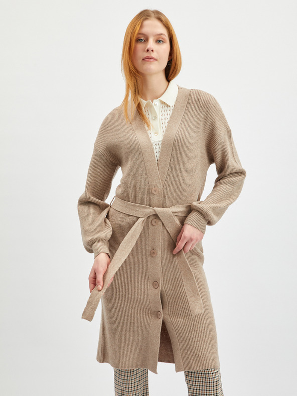 Orsay Cardigan lungo da donna beige ORSAY