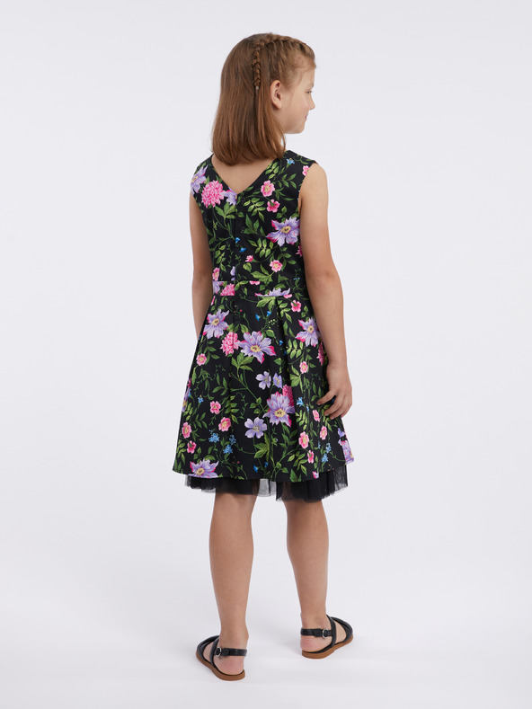 Orsay Abito a fiori nero per bambina ORSAY