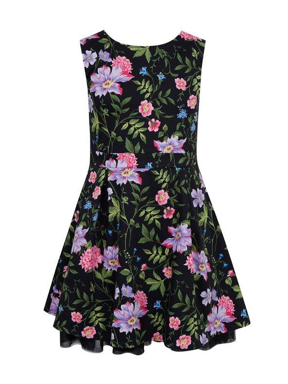 Orsay Abito a fiori nero per bambina ORSAY