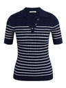 Orsay Polo donna blu scuro a righe ORSAY