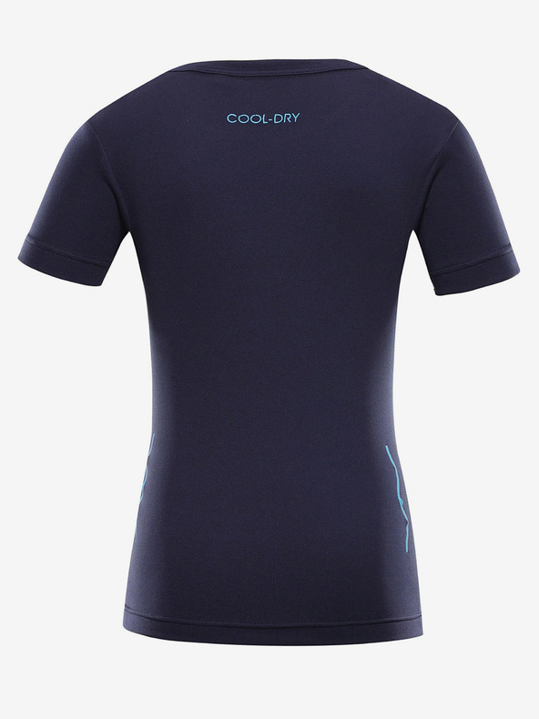 ALPINE PRO Maglietta ad asciugatura rapida blu scuro per bambini ALPINE PRO BASIKO