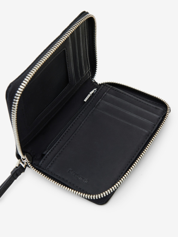 Desigual Portafoglio nero da donna Desigual Onyx Marisa a fantasia