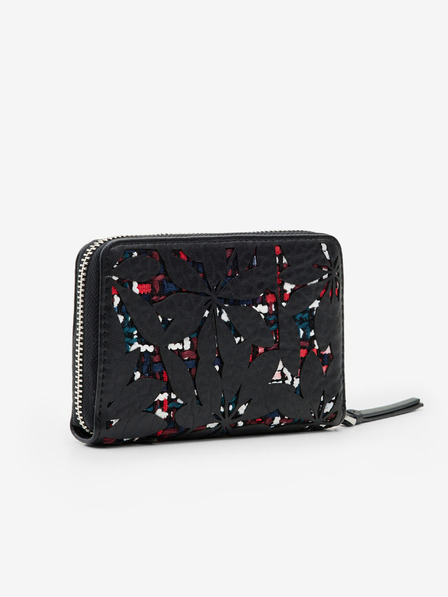 Desigual Portafoglio nero da donna Desigual Onyx Marisa a fantasia