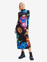 Desigual Maxi abito fantasia blu e nero da donna Desigual Arles - Lacroix