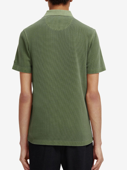Scotch & Soda Polo da uomo verde Scotch & Soda Garment Dye